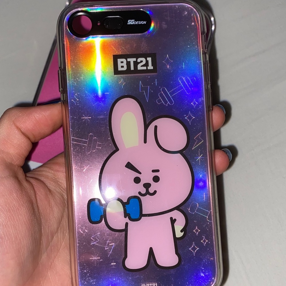 BTS BT21 Official Light Up Mirror Case (Cooky)